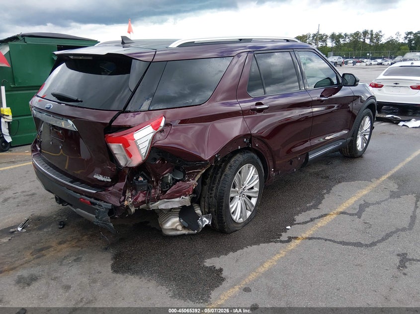 2022 Ford Explorer VIN 1FMSK7FH0NGB15281 IAAI salvage auction — RIGHT REAR, Salvage (South Carolina), sold $7,450 on 2026-07-29 (photo 4)