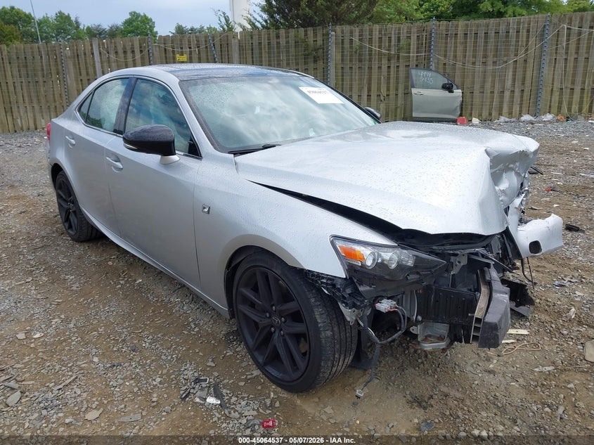 2016 Lexus Is VIN JTHCE1D28G5011548 IAAI salvage auction — FRONT END, Salvage (Virginia), sold $2,125 on 2026-07-06 (photo 1)