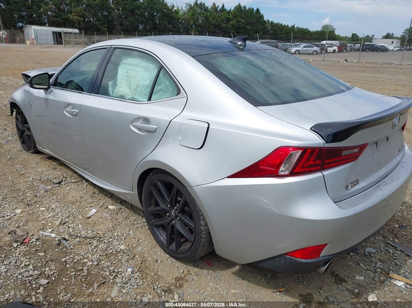 2016 Lexus Is VIN JTHCE1D28G5011548 IAAI salvage auction — FRONT END, Salvage (Virginia), sold $2,125 on 2026-07-06 (photo 3)