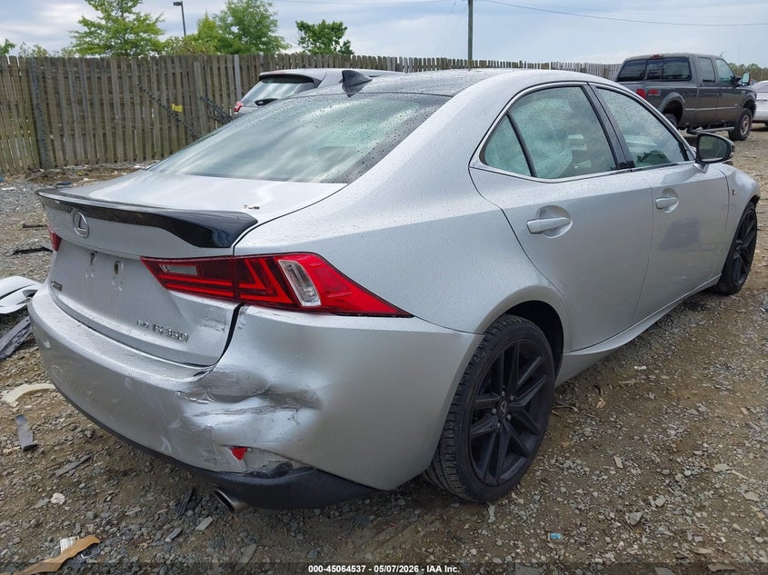 2016 Lexus Is VIN JTHCE1D28G5011548 IAAI salvage auction — FRONT END, Salvage (Virginia), sold $2,125 on 2026-07-06 (photo 4)