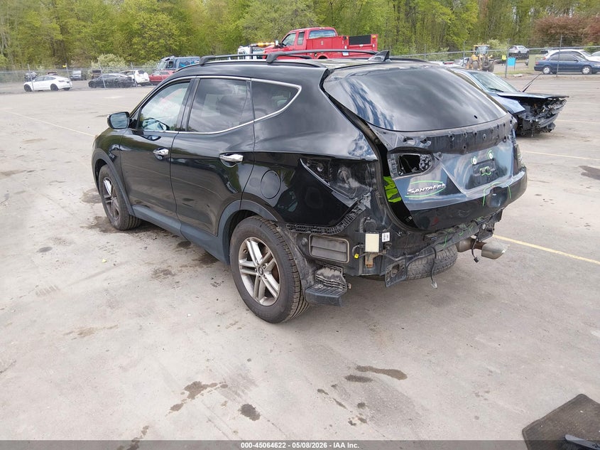 2017 Hyundai Santa fe VIN 5XYZUDLB1HG408979 IAAI salvage auction — REAR END, Salvage (Connecticut), sold $2,100 on 2026-07-09 (photo 3)