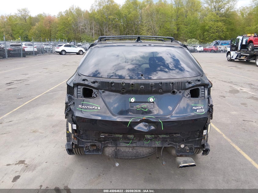 2017 Hyundai Santa fe VIN 5XYZUDLB1HG408979 IAAI salvage auction — REAR END, Salvage (Connecticut), sold $2,100 on 2026-07-09 (photo 6)