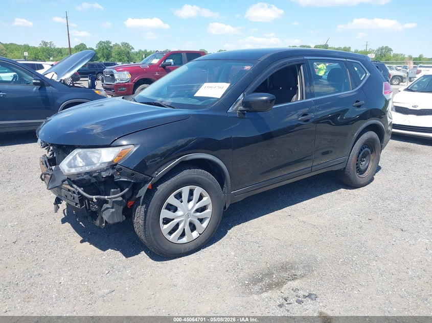 2016 Nissan Rogue VIN KNMAT2MV1GP626137 IAAI salvage auction — FRONT END, Salvage - Greater Than 75% (Maryland), sold $500 on 2026-07-13 (photo 2)