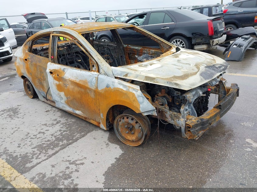 2016 Hyundai Accent VIN KMHCT4AE9GU072240 IAAI salvage auction — TOTAL BURN, Non-Repairable (Texas), sold $100 on 2026-07-09 (photo 1)