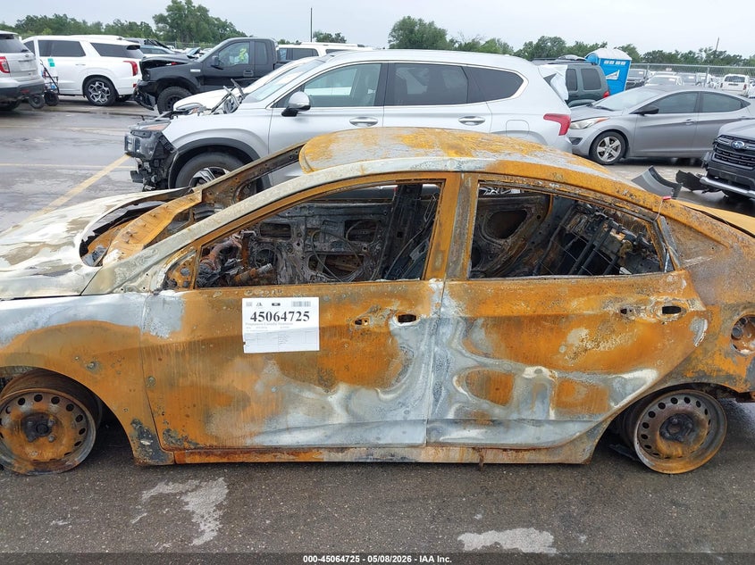 2016 Hyundai Accent VIN KMHCT4AE9GU072240 IAAI salvage auction — TOTAL BURN, Non-Repairable (Texas), sold $100 on 2026-07-09 (photo 6)