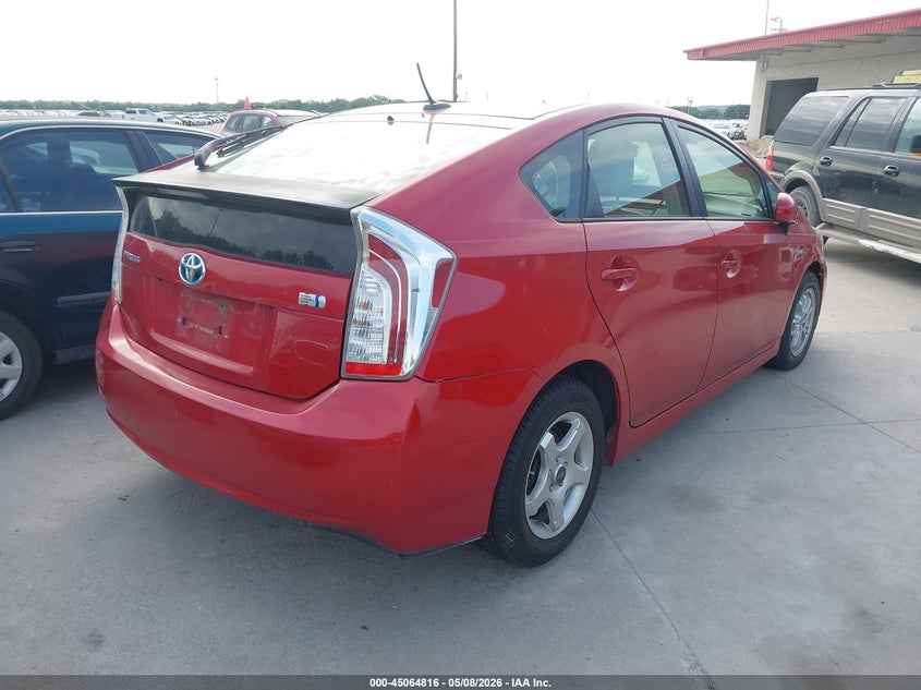 2013 Toyota Prius VIN JTDKN3DU7D5573026 IAAI salvage auction — NORMAL WEAR, Original (Texas), sold $1,650 on 2026-07-06 (photo 4)