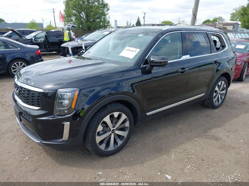 2022 Kia Telluride VIN 5XYP34HC8NG316730 IAAI salvage auction — HAIL, Salvage (Illinois), sold $8,900 on 2026-07-07 (photo 2)