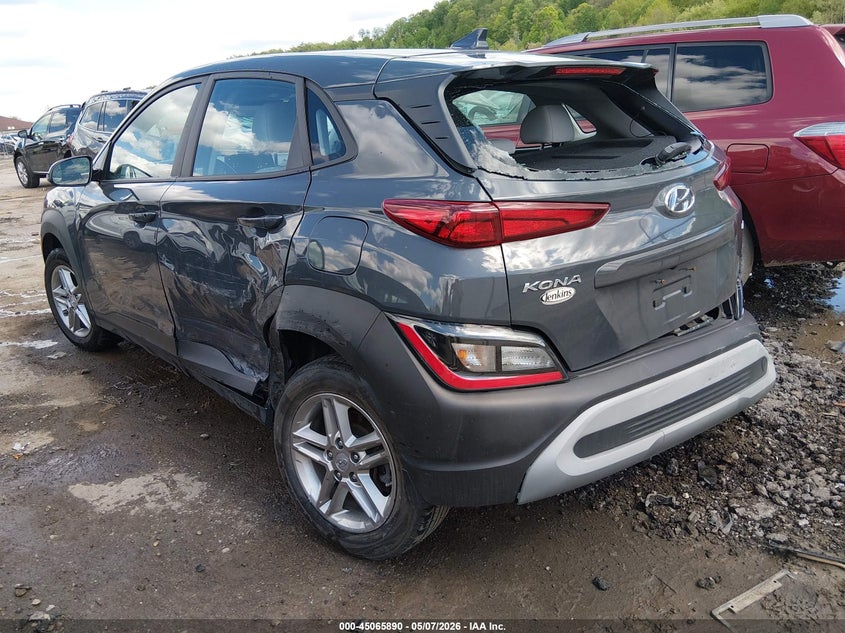 2023 Hyundai Kona VIN KM8K2CAB1PU058136 IAAI salvage auction — REAR END, Salvage (West Virginia), sold $1,300 on 2026-07-30 (photo 3)