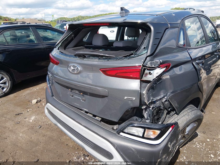 2023 Hyundai Kona VIN KM8K2CAB1PU058136 IAAI salvage auction — REAR END, Salvage (West Virginia), sold $1,300 on 2026-07-30 (photo 6)