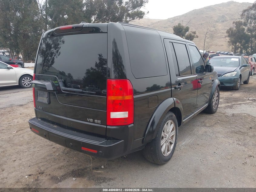 2008 Land rover Lr3 VIN SALAE254X8A474291 IAAI salvage auction — NORMAL WEAR, Clear - Dealer Only (California), sold $550 on 2026-07-14 (photo 4)