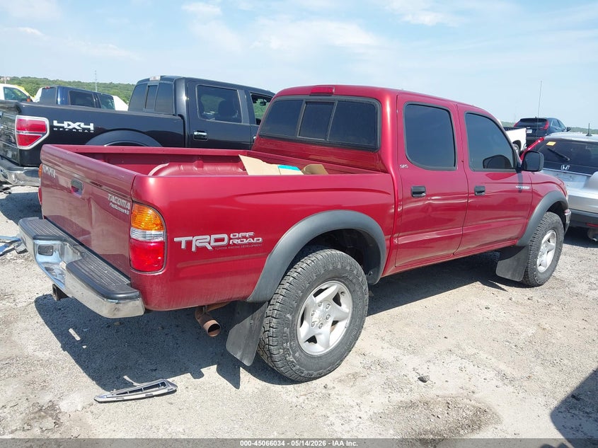 2004 Toyota Tacoma VIN 5TEGN92N84Z444813 IAAI salvage auction — HAIL, Clear (Oklahoma), sold $7,500 on 2026-07-14 (photo 4)