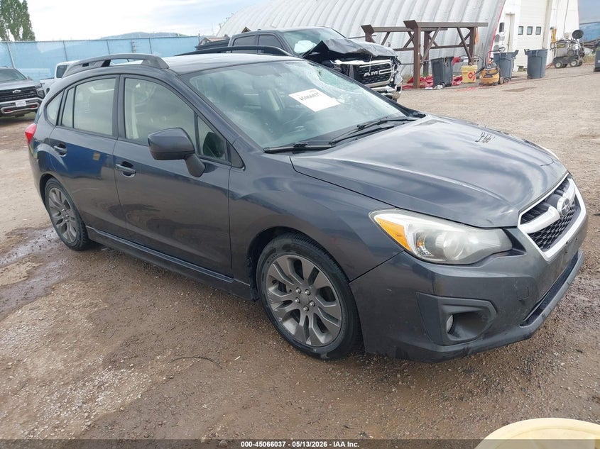 2014 Subaru Impreza VIN JF1GPAS63E8276415 IAAI salvage auction — LEFT SIDE, Salvage (Montana), sold $850 on 2026-07-15 (photo 1)