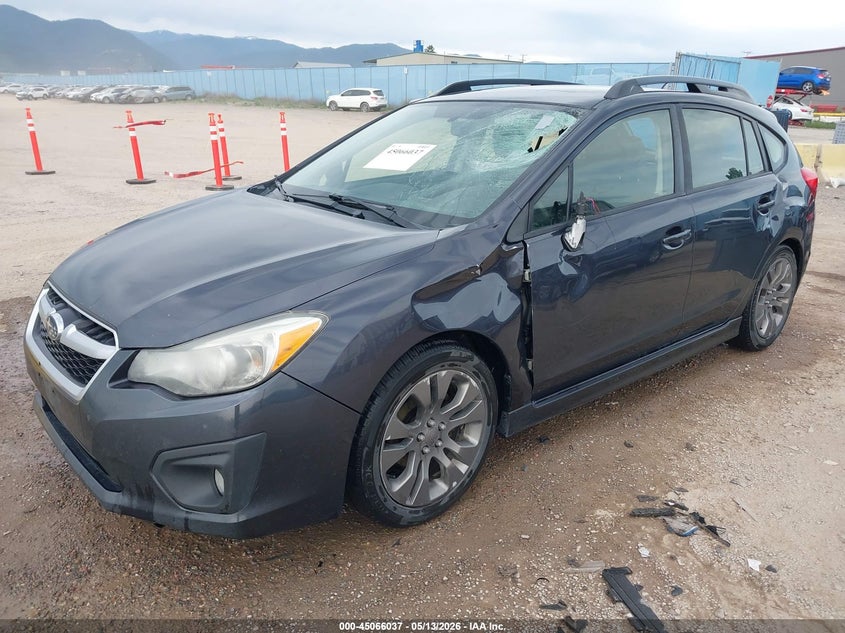 2014 Subaru Impreza VIN JF1GPAS63E8276415 IAAI salvage auction — LEFT SIDE, Salvage (Montana), sold $850 on 2026-07-15 (photo 2)