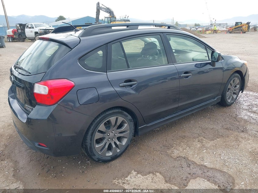 2014 Subaru Impreza VIN JF1GPAS63E8276415 IAAI salvage auction — LEFT SIDE, Salvage (Montana), sold $850 on 2026-07-15 (photo 4)