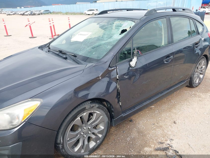 2014 Subaru Impreza VIN JF1GPAS63E8276415 IAAI salvage auction — LEFT SIDE, Salvage (Montana), sold $850 on 2026-07-15 (photo 6)