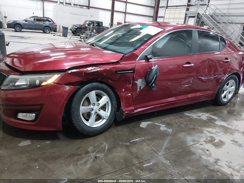 2015 Kia Optima VIN 5XXGM4A72FG362568 IAAI salvage auction — SIDE, Salvage (Idaho), sold $1,200 on 2026-07-17 (photo 6)