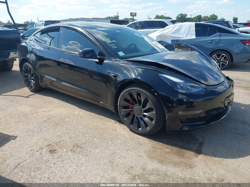 2022 Tesla Model 3 VIN 5YJ3E1EC5NF298156 IAAI salvage auction — SIDE, Salvage (Texas), sold $7,700 on 2026-07-09 (photo 1)
