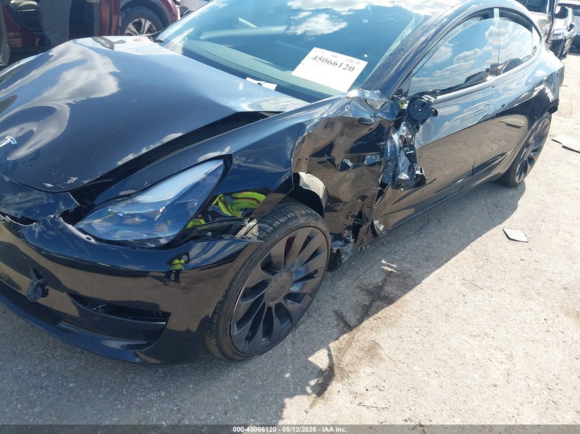 2022 Tesla Model 3 VIN 5YJ3E1EC5NF298156 IAAI salvage auction — SIDE, Salvage (Texas), sold $7,700 on 2026-07-09 (photo 6)