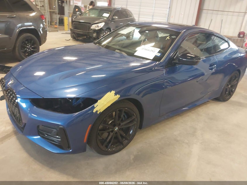 2022 BMW 4er VIN WBA53AP06NCJ39349 IAAI salvage auction — FRONT END, Original (Texas), sold $16,675 on 2026-07-08 (photo 2)