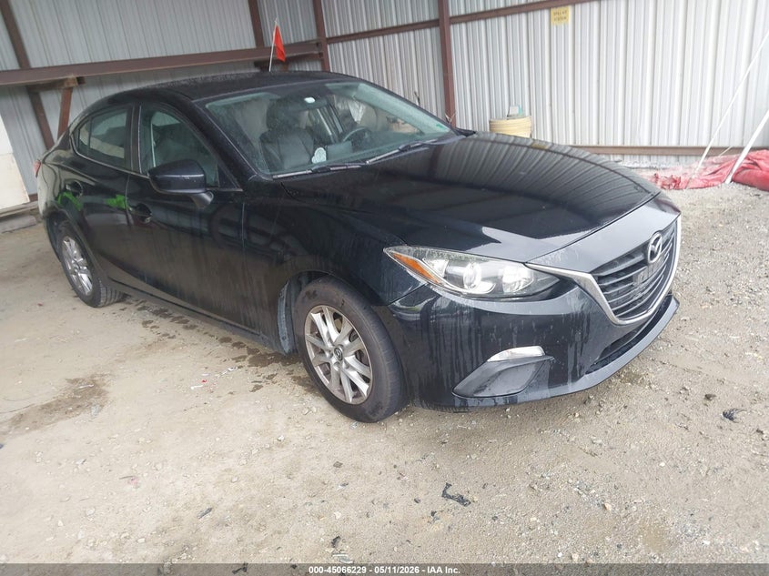 2014 Mazda 3 VIN JM1BM1W75E1154826 IAAI salvage auction — LEFT SIDE, Clear (Virginia), sold $300 on 2026-07-10 (photo 1)