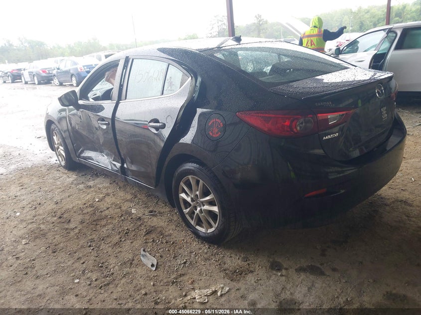2014 Mazda 3 VIN JM1BM1W75E1154826 IAAI salvage auction — LEFT SIDE, Clear (Virginia), sold $300 on 2026-07-10 (photo 3)