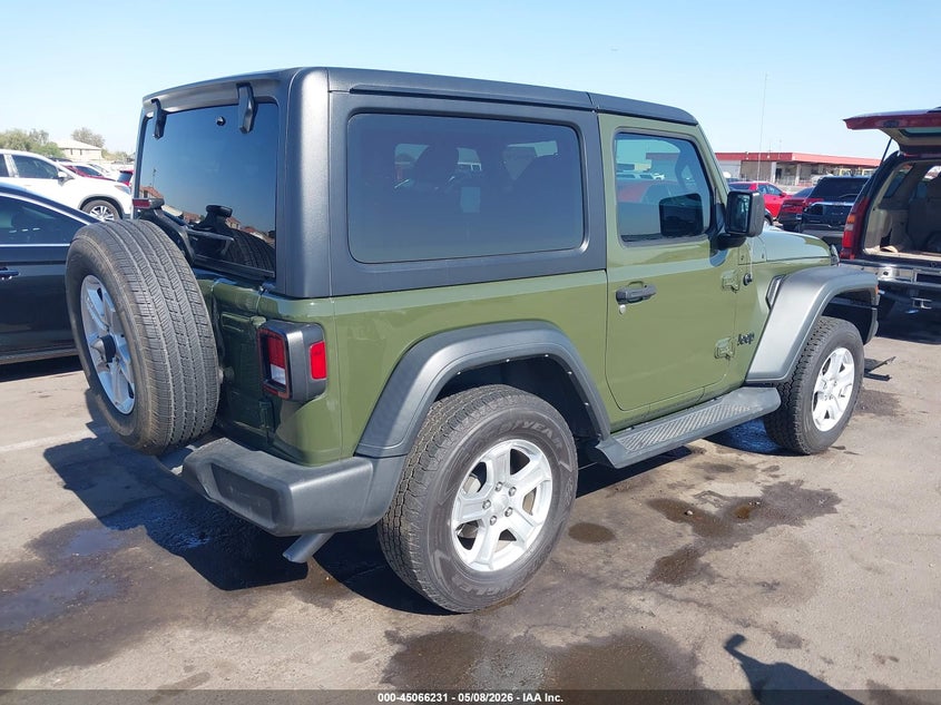 2021 Jeep Wrangler / VIN 1C4GJXAN9MW790710 IAAI salvage auction — REAR END, Salvage (Arizona), sold $10,900 on 2026-07-28 (photo 4)