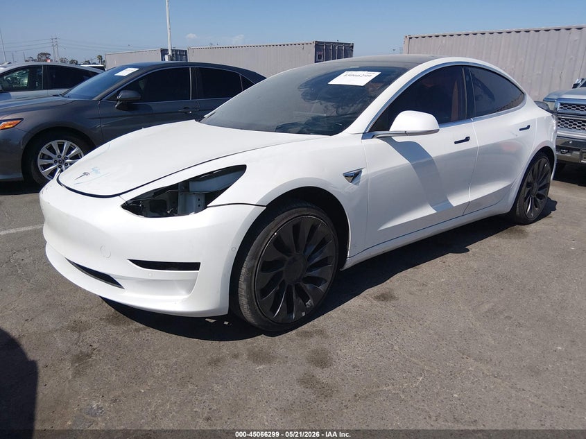 2019 Tesla Model 3 VIN 5YJ3E1EA1KF436379 IAAI salvage auction — RIGHT FRONT, Salvage (Arizona), sold $4,175 on 2026-07-16 (photo 2)