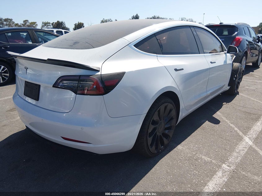 2019 Tesla Model 3 VIN 5YJ3E1EA1KF436379 IAAI salvage auction — RIGHT FRONT, Salvage (Arizona), sold $4,175 on 2026-07-16 (photo 4)