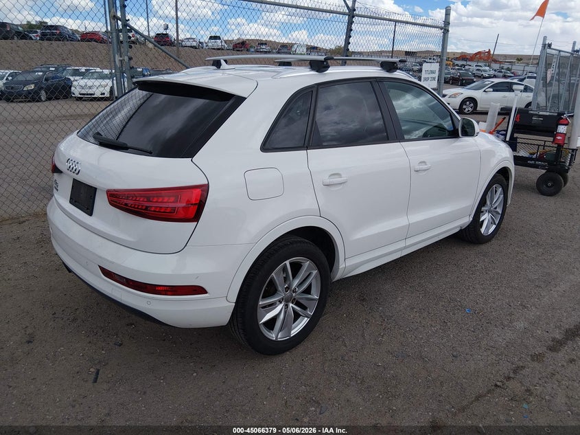 2018 Audi Q3 VIN WA1BCCFS1JR010439 IAAI salvage auction — LEFT SIDE, Clear (New Mexico), sold $2,500 on 2026-07-08 (photo 4)