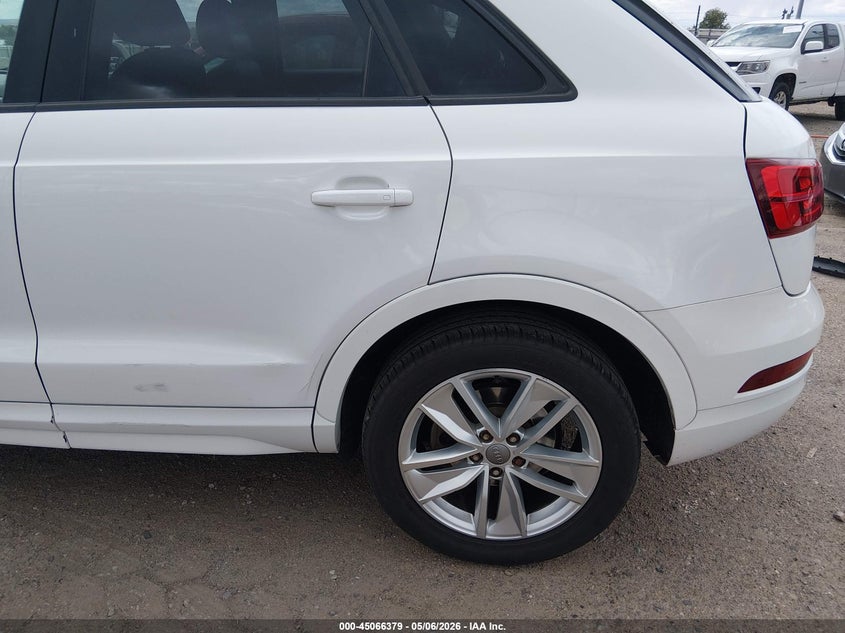 2018 Audi Q3 VIN WA1BCCFS1JR010439 IAAI salvage auction — LEFT SIDE, Clear (New Mexico), sold $2,500 on 2026-07-08 (photo 6)