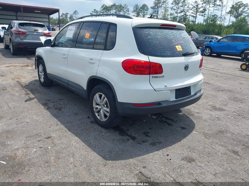 2016 Volkswagen Tiguan VIN WVGAV7AX0GW589192 IAAI salvage auction — BIO HAZARD, Rebuildable (Florida), sold $225 on 2026-07-21 (photo 3)