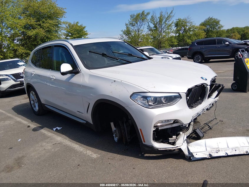 2018 BMW X3 VIN 5UXTR9C58JLD61119 IAAI salvage auction — FRONT END, Salvage (New Jersey), sold $2,150 on 2026-07-27 (photo 1)