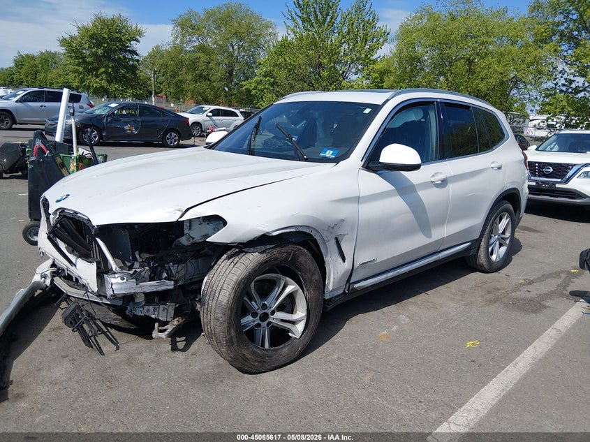 2018 BMW X3 VIN 5UXTR9C58JLD61119 IAAI salvage auction — FRONT END, Salvage (New Jersey), sold $2,150 on 2026-07-27 (photo 2)