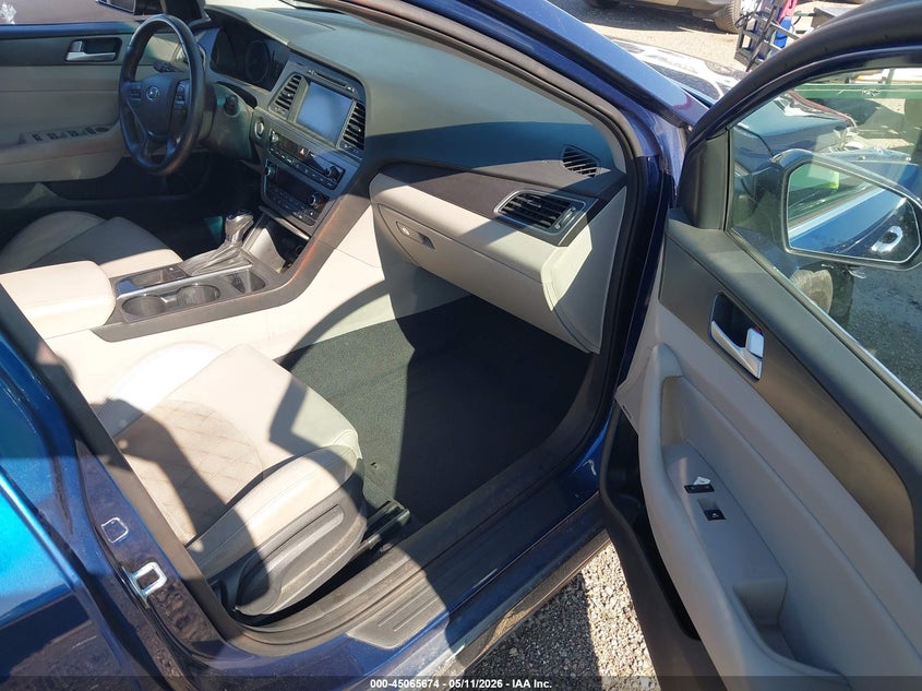 2015 Hyundai Sonata VIN 5NPE34AF6FH255206 IAAI salvage auction — RIGHT FRONT, Clear (Oklahoma), sold $2,600 on 2026-07-29 (photo 5)