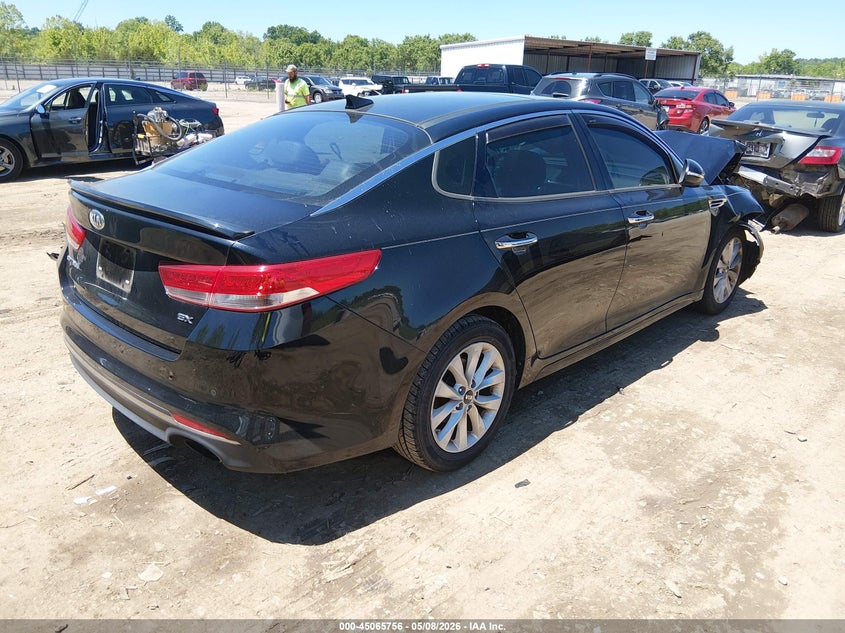 2018 Kia Optima VIN 5XXGU4L36JG198745 IAAI salvage auction — FRONT END, Salvage Title, sold $850 on 2026-07-15 (photo 4)