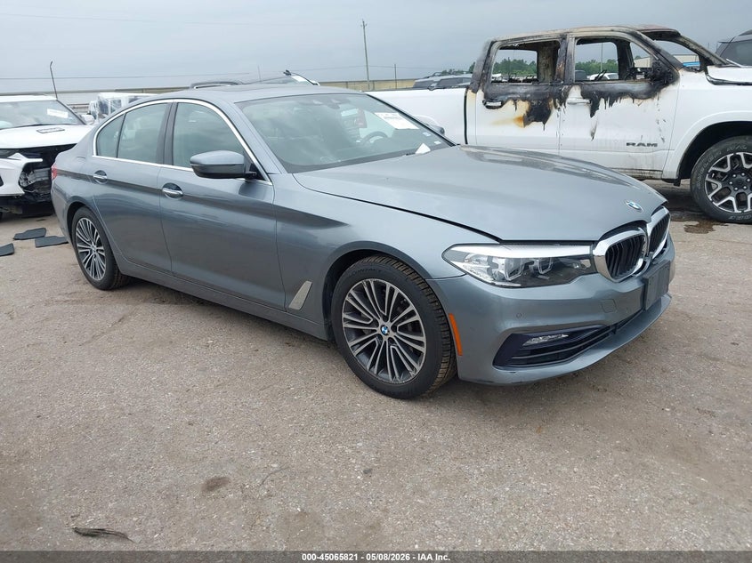 2018 BMW 5er VIN WBAJA7C56JWA74569 IAAI salvage auction — FRONT END, Original (Texas), sold $10,125 on 2026-07-08 (photo 1)