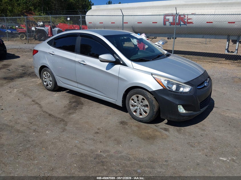 2015 Hyundai Accent VIN KMHCT4AE1FU838749 IAAI salvage auction — FRONT & REAR, Clear (Mississippi), sold $1,500 on 2026-07-22 (photo 1)