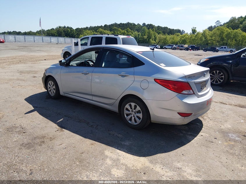 2015 Hyundai Accent VIN KMHCT4AE1FU838749 IAAI salvage auction — FRONT & REAR, Clear (Mississippi), sold $1,500 on 2026-07-22 (photo 3)