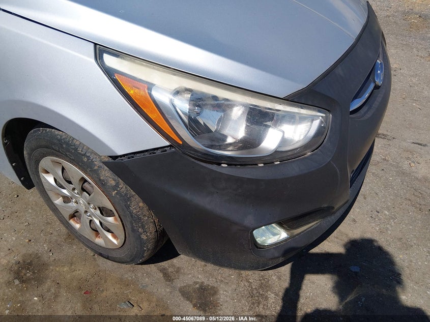 2015 Hyundai Accent VIN KMHCT4AE1FU838749 IAAI salvage auction — FRONT & REAR, Clear (Mississippi), sold $1,500 on 2026-07-22 (photo 6)