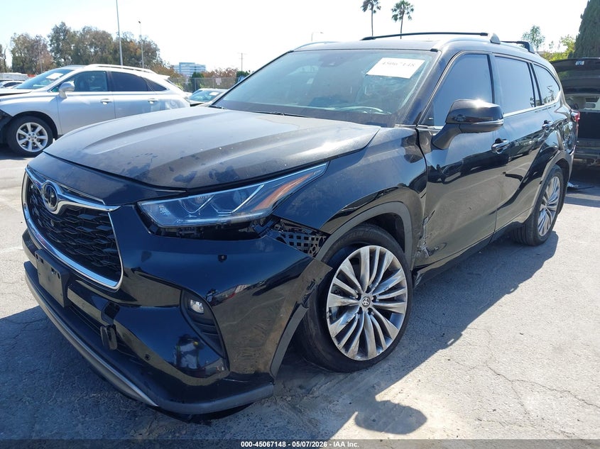 2022 Toyota Highlander VIN 5TDFZRAHXNS142370 IAAI salvage auction — LEFT FRONT, Salvage (California), sold $12,050 on 2026-07-23 (photo 6)