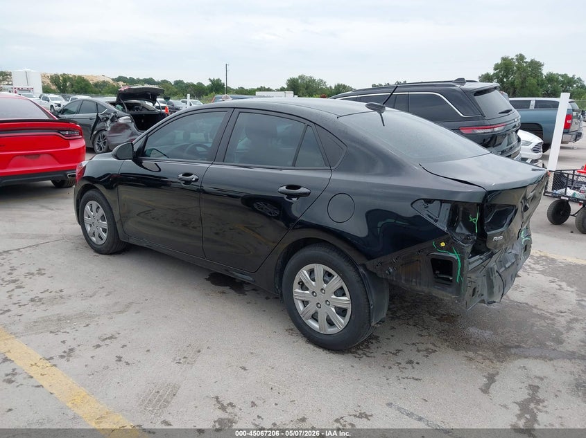 2023 Kia Rio VIN 3KPA24AD1PE619859 IAAI salvage auction — REAR END, Original (Texas), sold $2,400 on 2026-07-09 (photo 3)