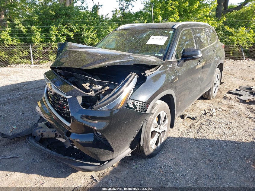 2022 Toyota Highlander VIN 5TDGZRBH1NS178256 IAAI salvage auction — FRONT END, Salvage (Indiana), sold $11,650 on 2026-07-08 (photo 2)
