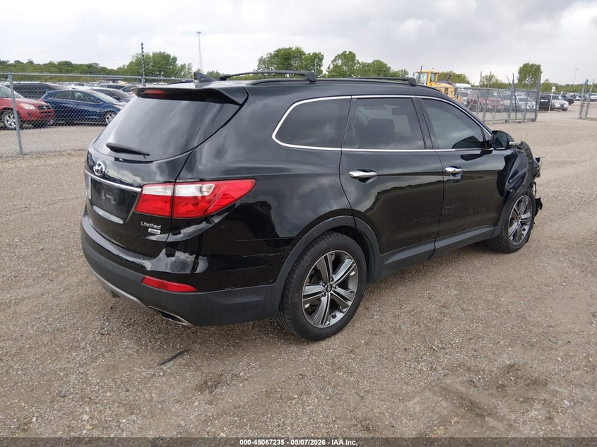 2013 Hyundai Santa fe VIN KM8SRDHF5DU032855 IAAI salvage auction — RIGHT FRONT, Salvage (Illinois), sold $1,125 on 2026-07-15 (photo 4)
