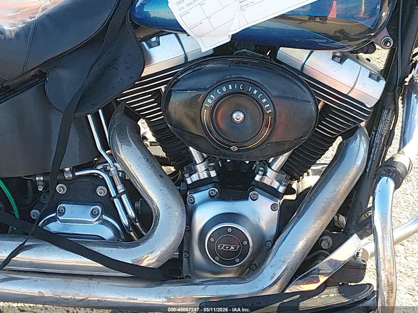 2014 Harley-davidson Fat boy VIN 1HD1JNV15EB047700 IAAI salvage auction — ALL OVER, Salvage (Illinois), sold $1,950 on 2026-08-01 (photo 8)