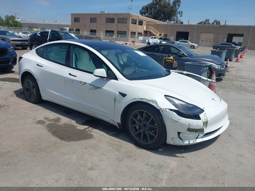 2023 Tesla Model 3 VIN 5YJ3E1EA8PF479804 IAAI salvage auction — LEFT FRONT, Salvage (Arizona), sold $5,100 on 2026-07-06 (photo 1)