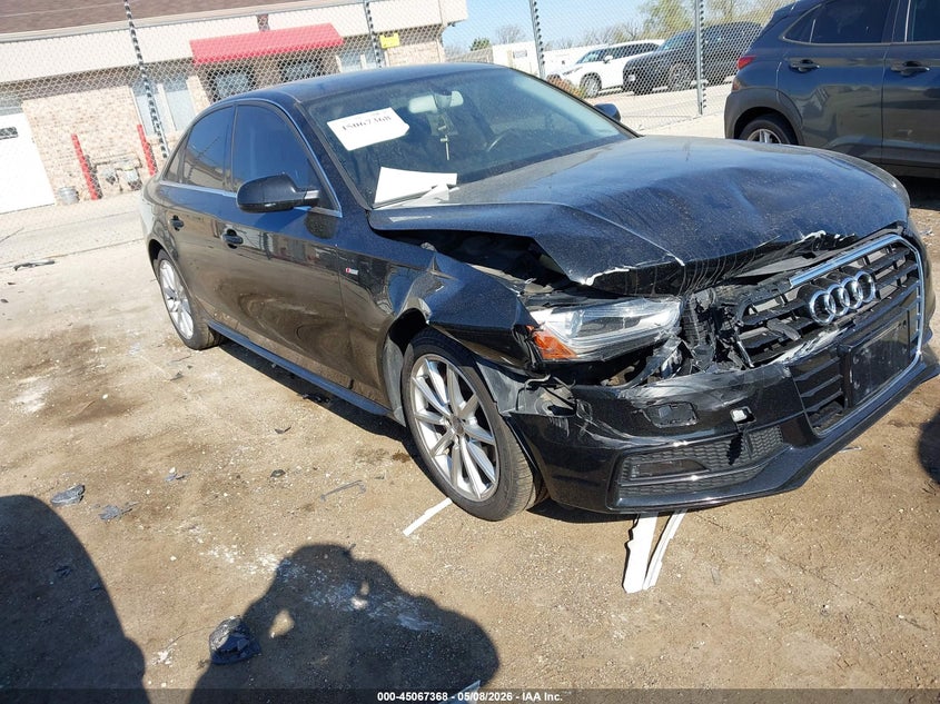 2014 Audi A4 VIN WAUFFAFL5EN022132 IAAI salvage auction — FRONT END, Clear (Wisconsin), sold $2,200 on 2026-07-14 (photo 1)