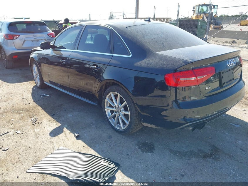 2014 Audi A4 VIN WAUFFAFL5EN022132 IAAI salvage auction — FRONT END, Clear (Wisconsin), sold $2,200 on 2026-07-14 (photo 3)