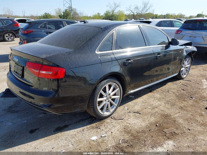 2014 Audi A4 VIN WAUFFAFL5EN022132 IAAI salvage auction — FRONT END, Clear (Wisconsin), sold $2,200 on 2026-07-14 (photo 4)