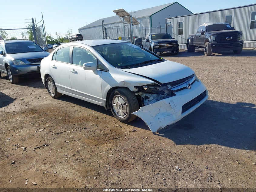 2008 Honda Civic VIN JHMFA36278S006040 IAAI salvage auction — RIGHT FRONT, Clear (Indiana), sold $275 on 2026-07-09 (photo 1)