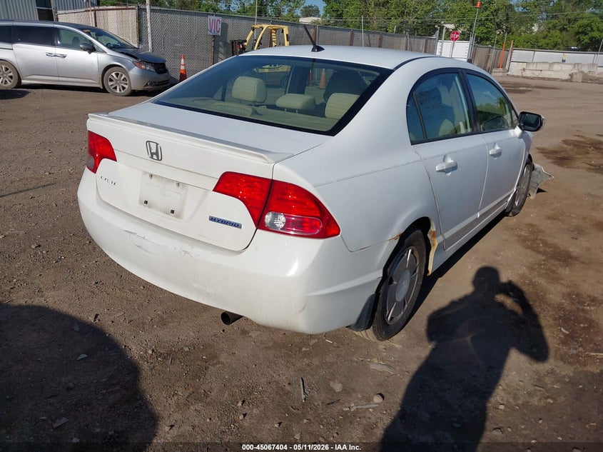 2008 Honda Civic VIN JHMFA36278S006040 IAAI salvage auction — RIGHT FRONT, Clear (Indiana), sold $275 on 2026-07-09 (photo 4)